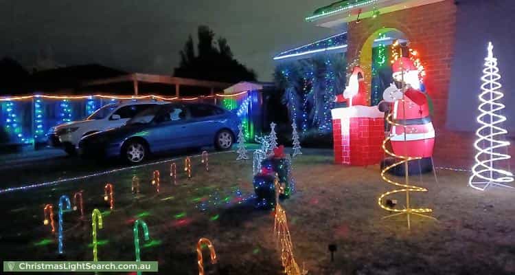 Christmas Light display at 7 Gregory Court, Cranbourne North