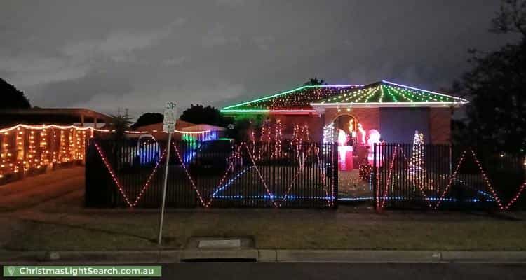 Christmas Light display at 7 Gregory Court, Cranbourne North