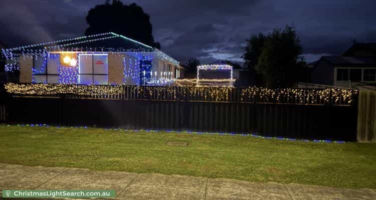 Christmas Light display at 2 Alice Place, Brighton