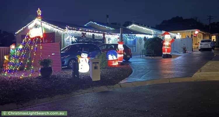 Christmas Light display at  Burrowes Place, Wanniassa