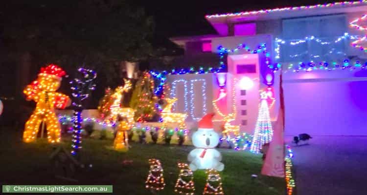 Christmas Light display at 13 Ashburton Street, Ormeau Hills