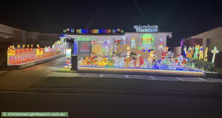 Christmas Light display at 16 Baden Street, Greystanes