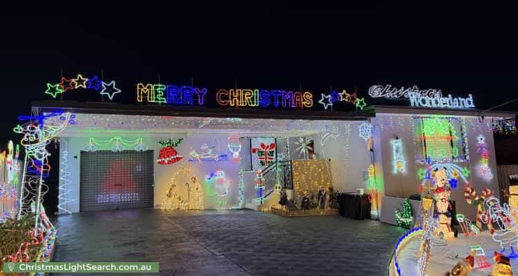 Christmas Light display at 16 Baden Street, Greystanes