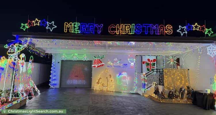 Christmas Light display at 16 Baden Street, Greystanes