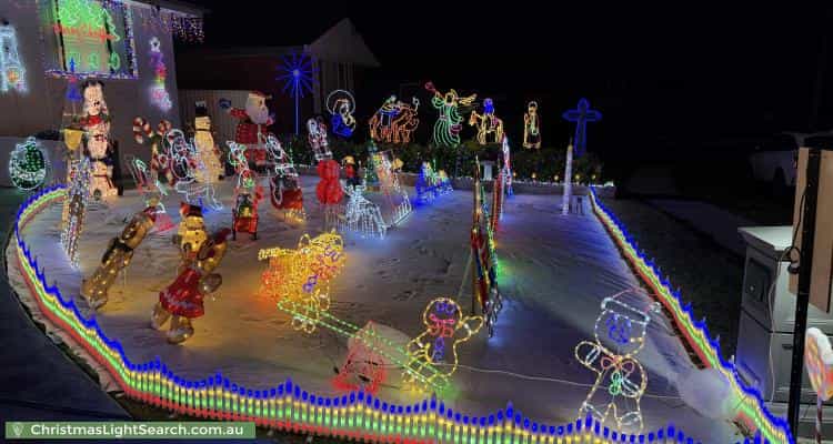 Christmas Light display at 16 Baden Street, Greystanes