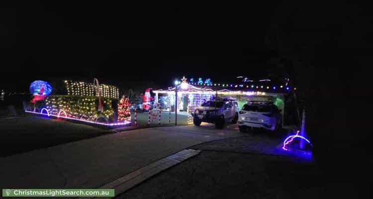 Christmas Light display at 9 Avondale Crescent, Parkinson