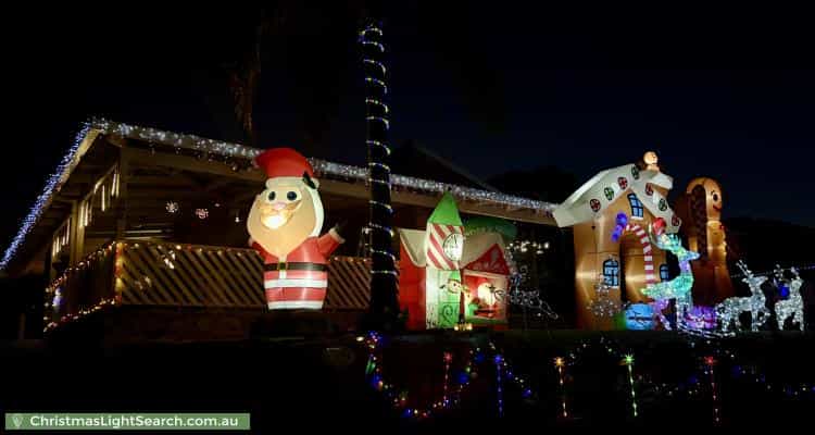 Christmas Light display at 1 Eleanor Court, Craigie