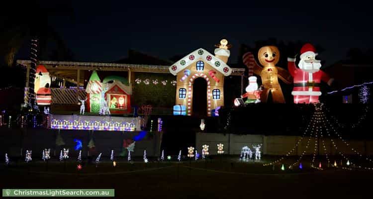 Christmas Light display at 1 Eleanor Court, Craigie