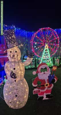 Christmas Light display at 16 Petherbridge Avenue, Merrimac