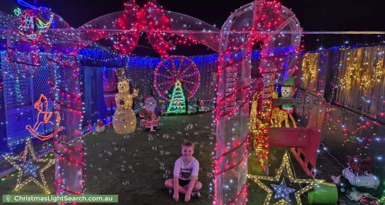 Christmas Light display at 16 Petherbridge Avenue, Merrimac