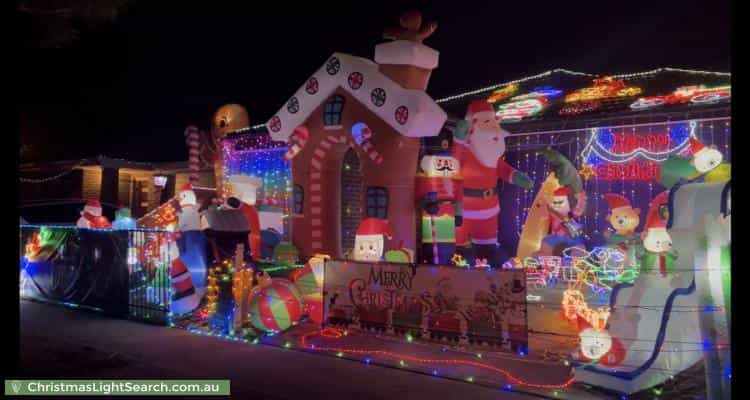 Christmas Light display at 167 Painted Hills Road, Doreen