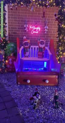 Christmas Light display at 8 Blakemore Retreat, Huntingdale