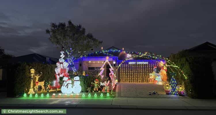 Christmas Light display at 57 Ambersun Avenue, Brabham