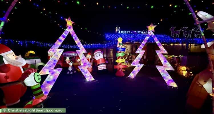 Christmas Light display at 225 Brownes Road, Coolup