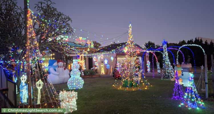Christmas Light display at 73 Bulong Avenue, Ascot