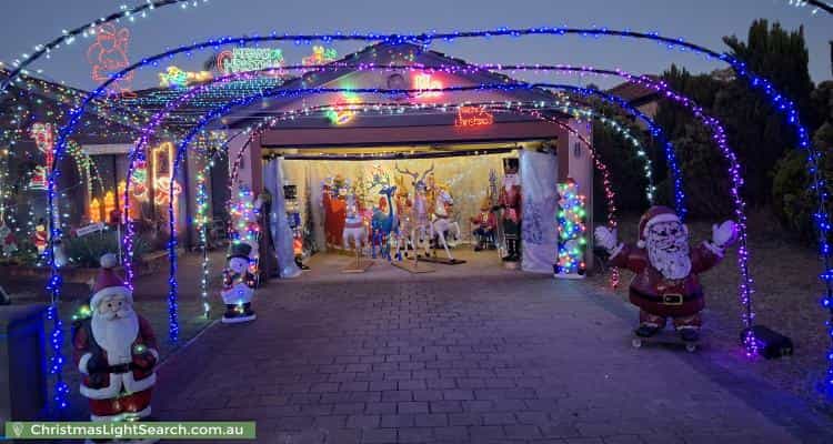 Christmas Light display at 73 Bulong Avenue, Ascot