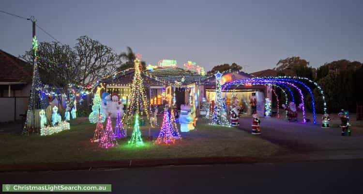 Christmas Light display at 73 Bulong Avenue, Ascot