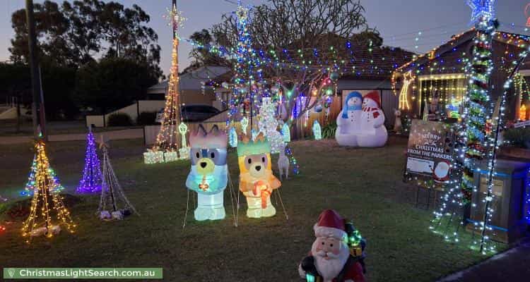 Christmas Light display at 73 Bulong Avenue, Ascot