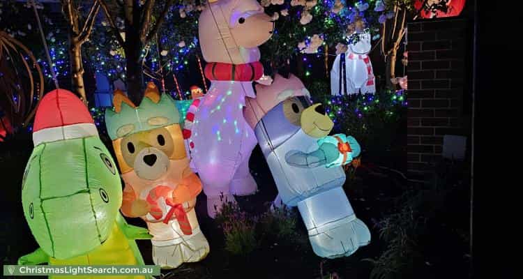 Christmas Light display at 2 Collegian Avenue, Strathmore