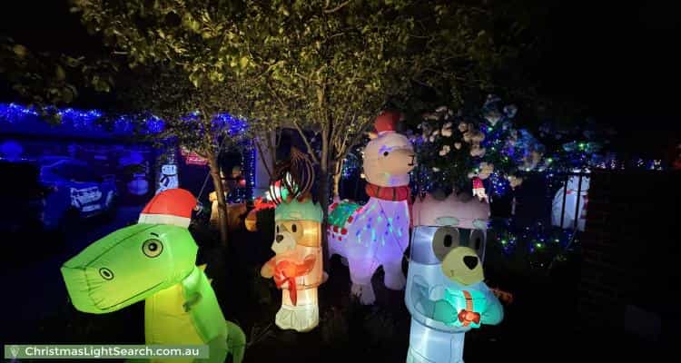Christmas Light display at 2 Collegian Avenue, Strathmore
