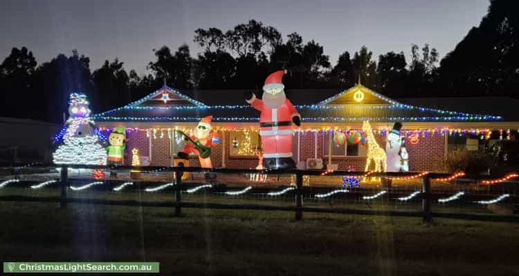 Christmas Light display at 4 Warburton Court, Byford