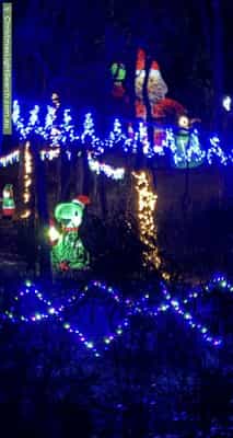 Christmas Light display at 27 York Street, Eaglehawk