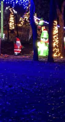 Christmas Light display at 27 York Street, Eaglehawk