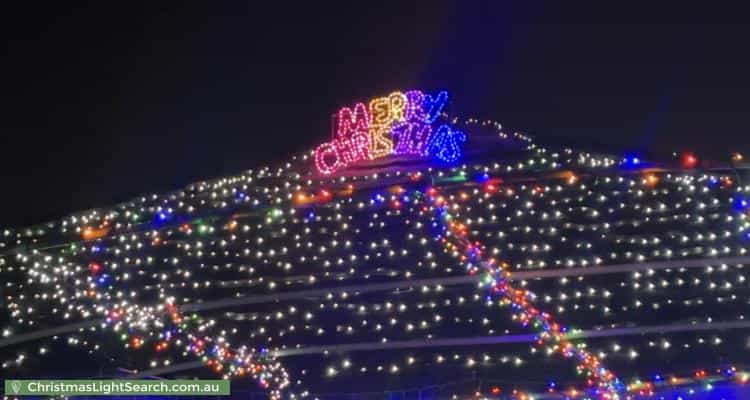 Christmas Light display at 83 Explorer Street, Gregory Hills