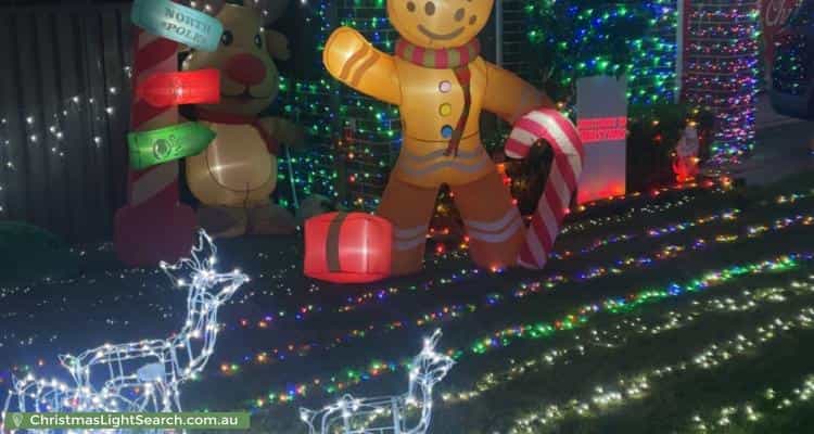 Christmas Light display at 83 Explorer Street, Gregory Hills