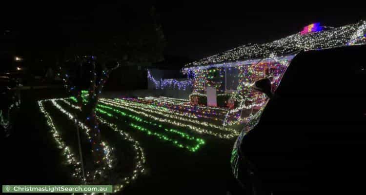 Christmas Light display at 83 Explorer Street, Gregory Hills