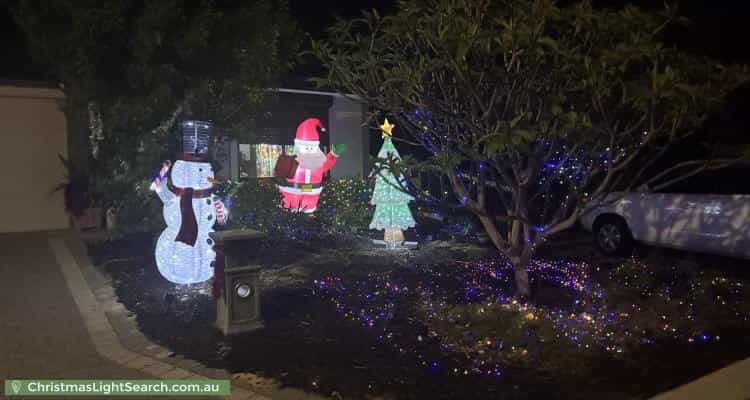 Christmas Light display at 40 Wida Way, Byford