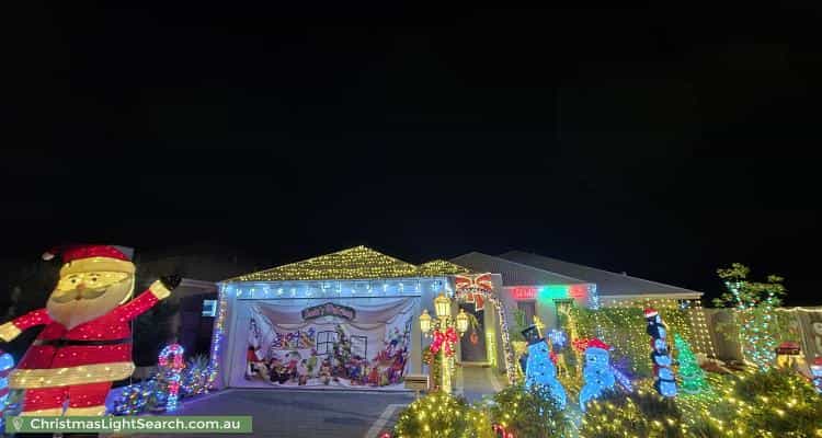 Christmas Light display at 61 Heritage Park Drive, Baldivis