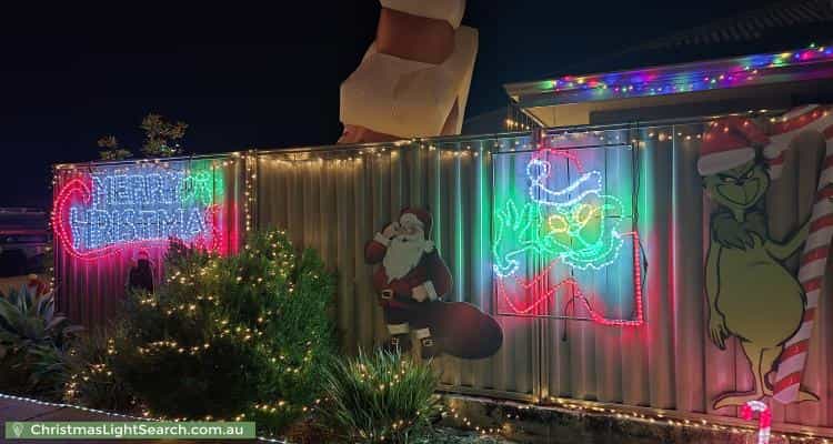Christmas Light display at 61 Heritage Park Drive, Baldivis