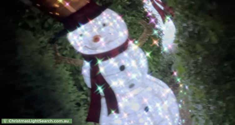 Christmas Light display at 9 Benjee Place, Isabella Plains