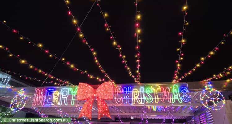 Christmas Light display at  5 Bernard Avenue, Bardwell Park