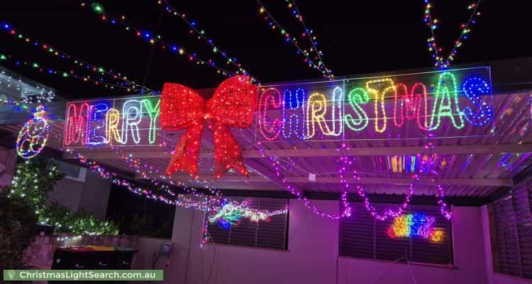 Christmas Light display at  5 Bernard Avenue, Bardwell Park