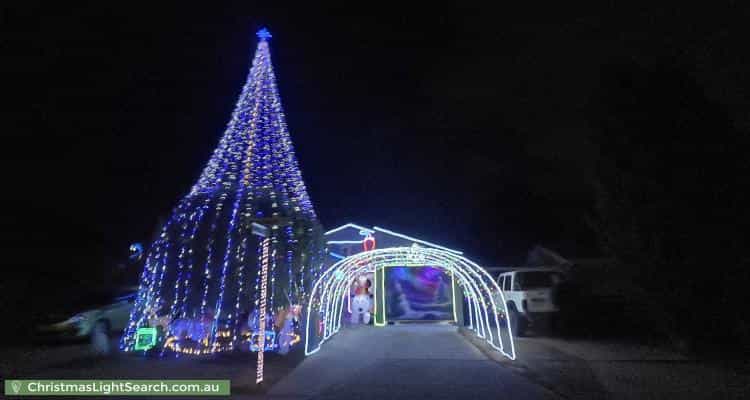 Christmas Light display at 17 Mundawari Circuit, Ngunnawal