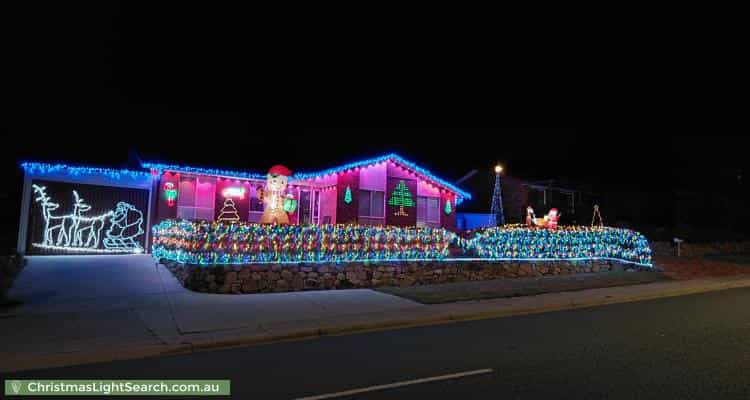 Christmas Light display at 94 Outtrim Avenue, Calwell