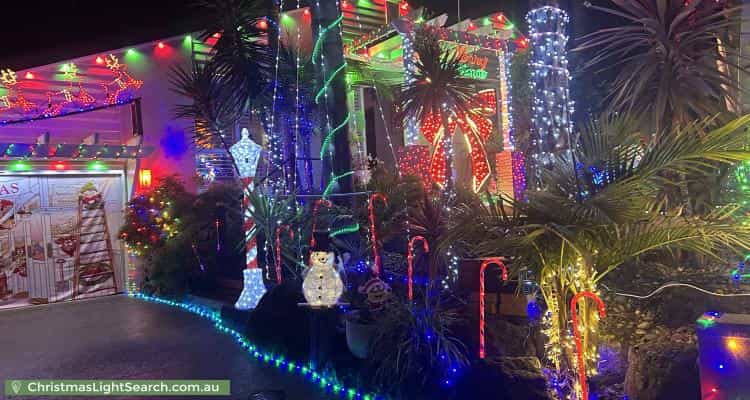 Christmas Light display at 24 Barker Drive, Mooroolbark