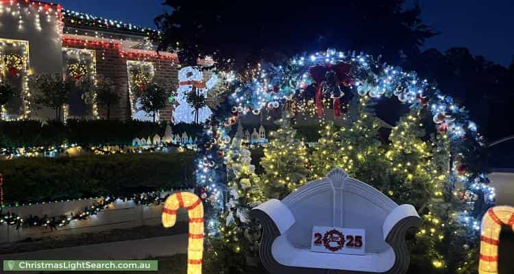 Christmas Light display at 7 Lightwood Avenue, Seymour