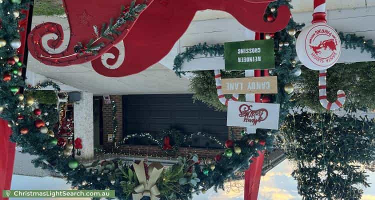 Christmas Light display at 7 Lightwood Avenue, Seymour