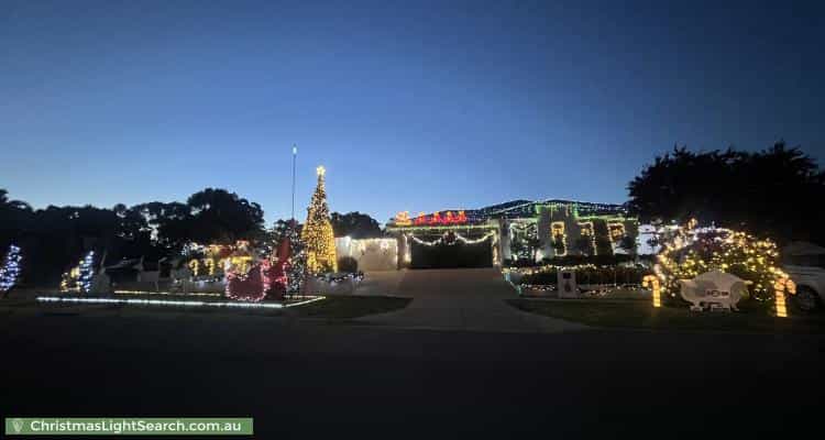 Christmas Light display at 7 Lightwood Avenue, Seymour