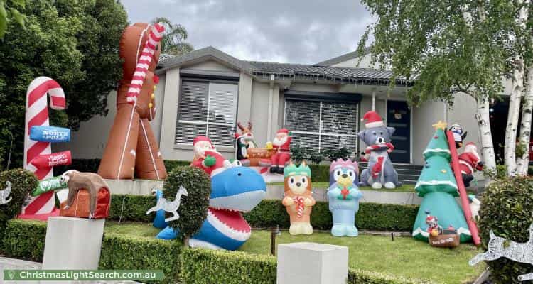 Christmas Light display at 9 Kilfera Court, Narre Warren