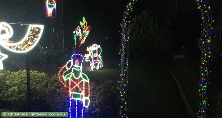 Christmas Light display at 108 Bank Street, Howlong