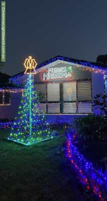 Christmas Light display at 1 Shiers Place, Scullin