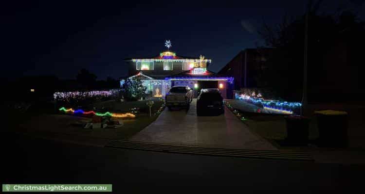 Christmas Light display at 4 Perseus Circuit, Kellyville