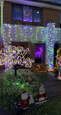 Christmas Light display at  Ceres Way, Box Hill