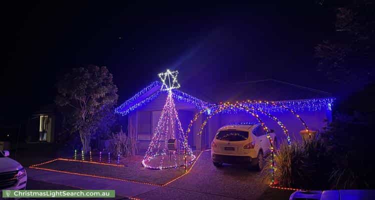 Christmas Light display at 25 Trailblazer Drive, Undullah