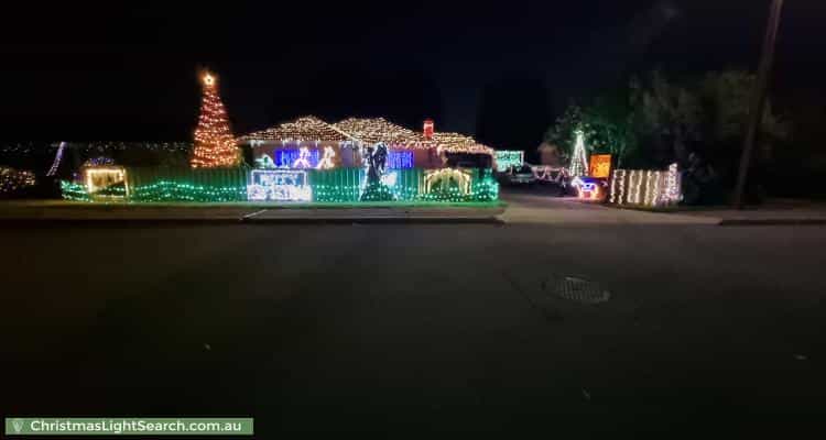 Christmas Light display at 9 Inverness Avenue, Morphett Vale