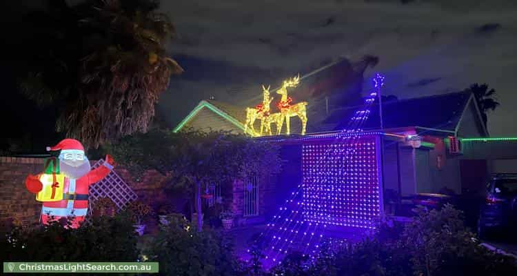 Christmas Light display at 57 Fairfield Road, Elizabeth Grove